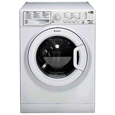 Hotpoint WDAL8640P Washer Dryer, 8kg Wash/6kg Dry Load, A Energy Rating, 1400rpm Spin, White
